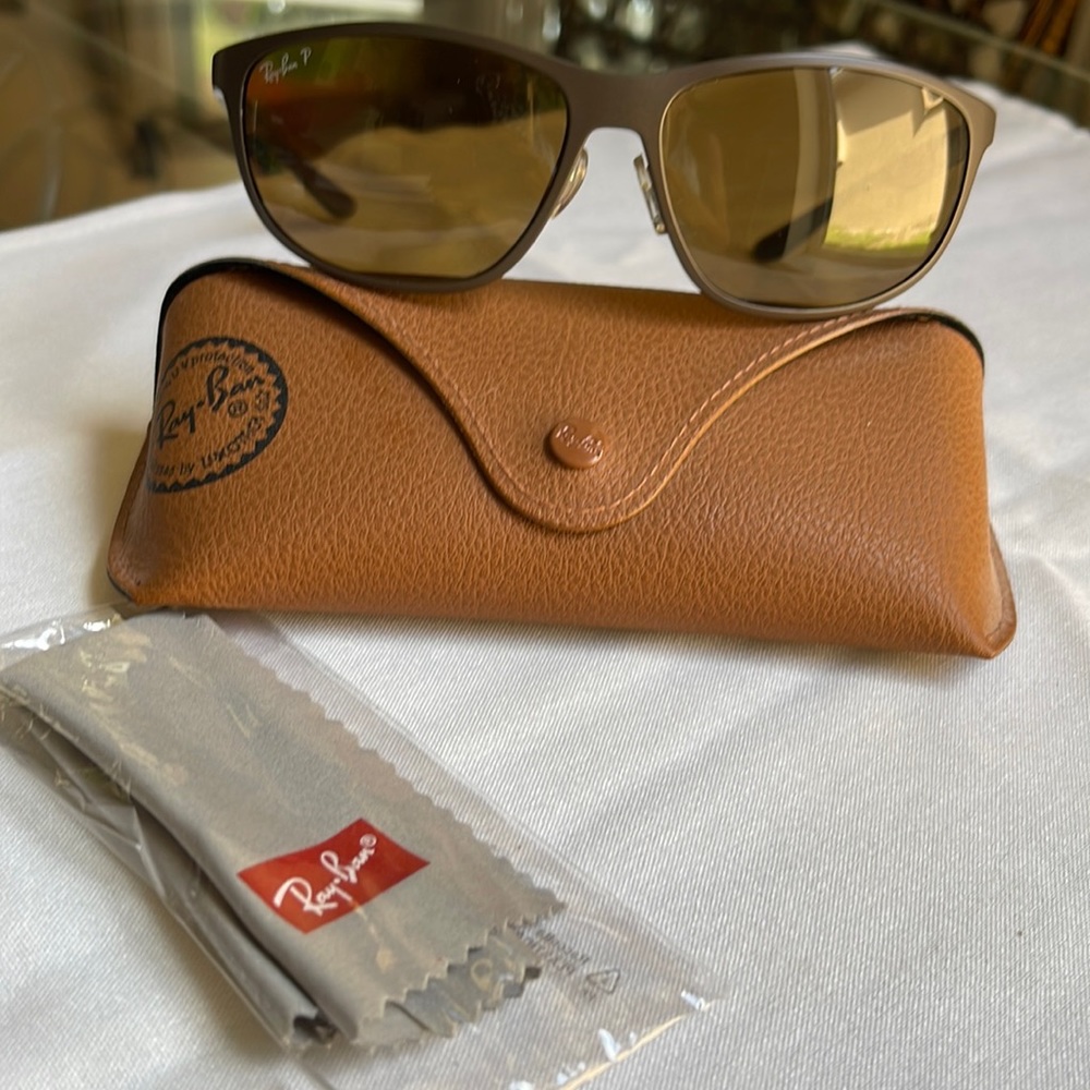 RAY BAN 4213 6124/83 POLARIZED LITEFORCE Oval full rim w/ flex hinge unisex Cool